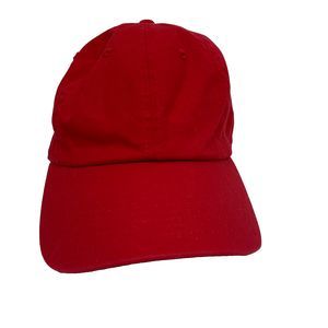 Gelante Plain Baseball Cap Polo style Washed Adjustable 100% cotton RED‎